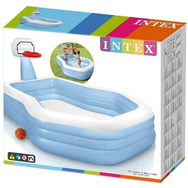 【プール】【大型】INTEX 57183NP インテックス スイムセンターシューティングフープファミリープール SWIM CENTER SHOOTING HOOPS FAMILY POOL