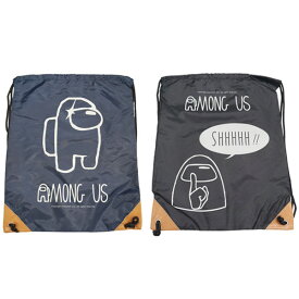 【アモング・アス】【メール便可】AMONG US 2wayバッグ 42x34cm【ネイビー ブラック】