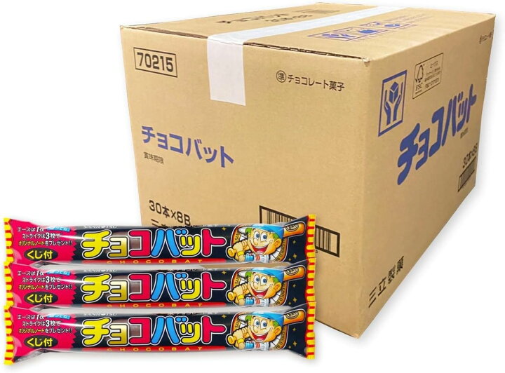 楽天市場】【】【】三立製菓 チョコバットエース 240本セットケース 