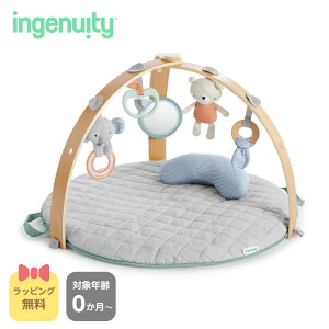 ingenuity インジェニュイティ コージースポット リバーシブルジム【0か月 プレゼント おもちゃ 女の子 男の子 プレイジム メリー アニマル ぬいぐるみ おもちゃ ベビージム 赤ちゃん ジム プ
