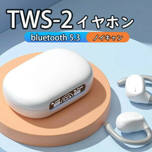 TWS-2`Cz CXCz C[Jt Cz ǂȂ u[gD[X Cz Bluetooth 5.3 LEDdʕ\ iPhone/Android/Ή uڑ 58HAĐ Type]C[d I[vC[