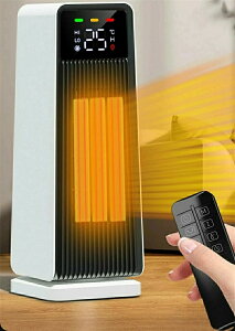 暖房器具 電気ファンヒーター 70°左右首振り 5段階温度調整 セラミックヒーター ECOモード搭載 暖房器具 省エネ 電気ファンヒーター 電気ヒーター 首振り セラミックファンヒーター