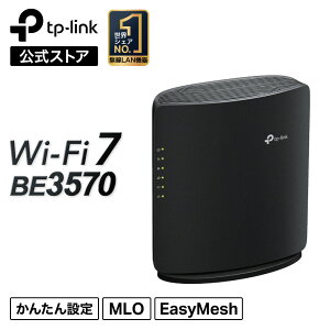 WiFi7����LAN���[�^�[ �������� 3.6Gbps 2882+688Mbps TP-Link BE3570�K�i EasyMesh�Ή� MLO IPoE IPv6�Ή� 3�N�ۏ�