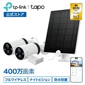 Tapo O hƃJ \[[ J zsv 2K QHD(4MP) 掿 obe[ OEp Ɩ AIm ԃJ[ Cg ʘb\ A[g@\ IP65 tCX 