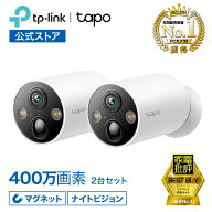 Tapo マグネット 屋外/室内 防犯カメラ 電池式 WiFカメラ 見守りカメラ ペットカメラ フルワイヤレス 2K …