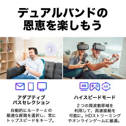 新世代Wi-Fi6(11AX)無線LAN中継器1201+300MbpsAX15003年保証