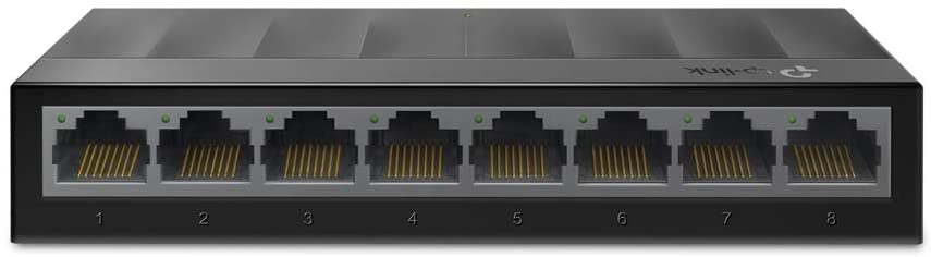 スイッチングハブ TP-Link 8ポート 未使用 プラグ プレイ ファンレス LS1008G プラスチック筐体 １着でも送料無料 静音 ３年保証