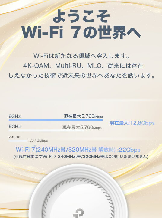 楽天市場】TP-Link WiFi7 AIメッシュ トライバンドメッシュ WiFi 