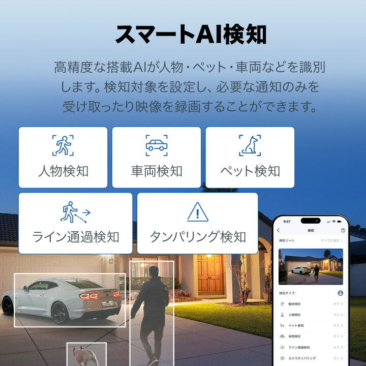楽天市場】【4K 800万画素】Tapo 屋外 防犯カメラ 360°首振り 