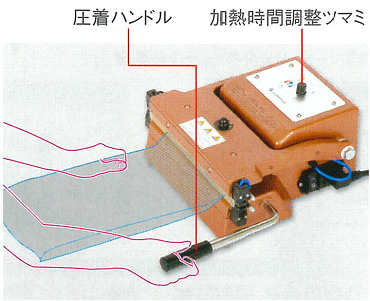楽天市場】富士インパルス 厚物ガゼット袋用シーラー T-130K : テンポ 