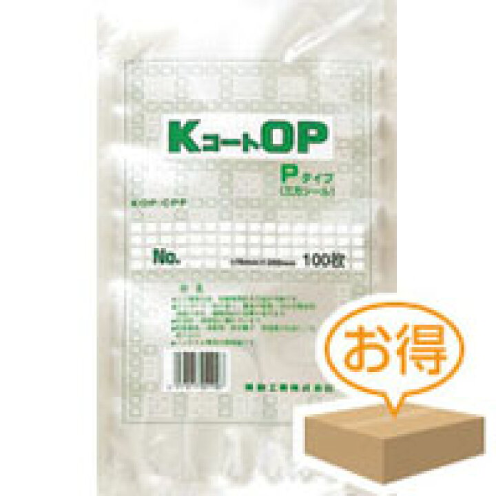 楽天市場】福助工業 KコートOP袋 P No.10B5（1ケース3,000枚 