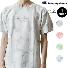 ChampionTシャツ 半袖 タイダイ染 スクリプトロゴ刺繍 ショートスリーブTシャツ C3-P323 メンズ