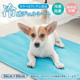 ひんやり冷感ジェルシート ジェルシート 60×90cm 犬 冷感 冷感敷きマット 犬用 猫用 ひんやりマット クールマット 冷却マット 接触冷感 夏 防水 速乾 消臭 折りたたみ 介護 繰り返し利用可能 ペット用 涼しい 熱中症対策 暑さ対策 コンパクト おしゃれ シンプル