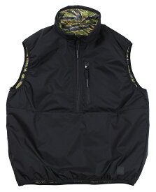 FREEWHEELERS & CO. ["QUICK STRIKE" REVERSIBLE VEST #2131030 BLACK×TIGER STRIPE CAMOUFLAGE size.S,M,L,XL]