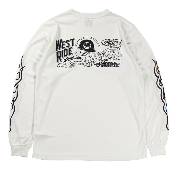 楽天市場】WESTRIDE [-POWER DRY LONG TEE-2: POWER & SPEED- OFF size 