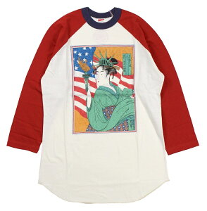 FREEWHEELERS & CO. Japanese Oriental Art Style Souvenir Collection [���R�w���l�� #2125022 OFF-WHITE×CHILI×FADE NAVY size,S,M,L,XL]