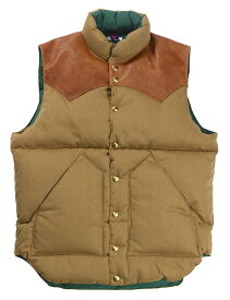 WAREHOUSE & CO. ["Lot 2199 ROCKY MOUNTAIN × WAREHOUSE TWILL DOWN VEST" ブラウン size.36,38,40,42,44,46]