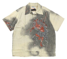 SUN SURF [SUN SURF × 葛飾北斎 SPECIAL EDITION “雷神図” Lot No. SS38935 BEIGE size.S,M,L,XL]