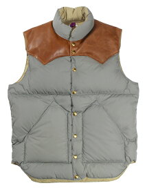 WAREHOUSE & CO. ["Lot 2221 ROCKY MOUNTAIN × WAREHOUSE NYLON DOWN VEST" グレー size.36,38,40,42,44,46]