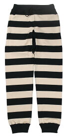 WESTRIDE [-HEAVY BORDER PANTS- BLK×CRM w.28,30,32,34,36,38]