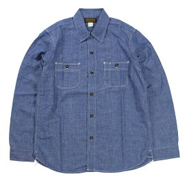 FREEWHEELERS & CO. ["Neal" SHIRT #2613001 INDIGO CHAMBRAY size.14,15,16,17,17 1/2,18]