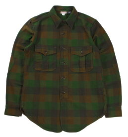 FREEWHEELERS & CO. ["BaldyGus" MECHANIC SHIRT #2533008 BOTTLE GREEN×KHAKI BROWN×DARK OLIVE DRAB size.15,16,17,17 1/2]