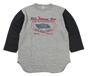 WAREHOUSE & CO. [Lot 4800 7�����x�[�X�{�[��T MAC'S FAMOUS BAR �ۃO���[×�u���b�N size.S,M,L,XL]