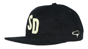 THE AMPAL CREATIVE [-SD CITY SERIES Black Corduroy - Snapback (S286)- BLK]