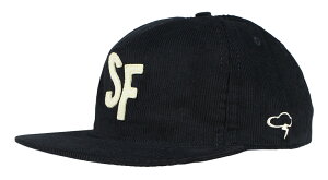 THE AMPAL CREATIVE [-SF CITY SERIES Black Corduroy - Snapback (S285)- BLK]