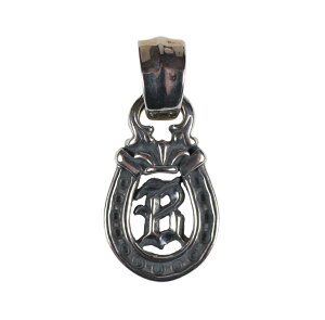Bill Wall Leather [-Medium Horseshoe Pendant(BInitial)-]