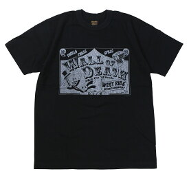 WESTRIDE [-S/S TEE : WALL OF DEATH- BLK size.34,36,38,40,42,44]