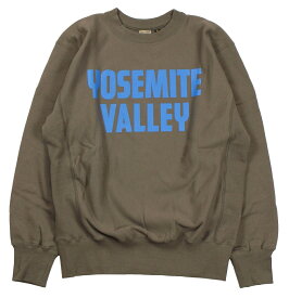 FREEWHEELERS & CO. ["YOSEMITE VALLEY" SIDEWAYS SERIES SET-IN SLEEVE SWEAT SHIRT #2224002 MASS GRAY size.S,M,L,XL]