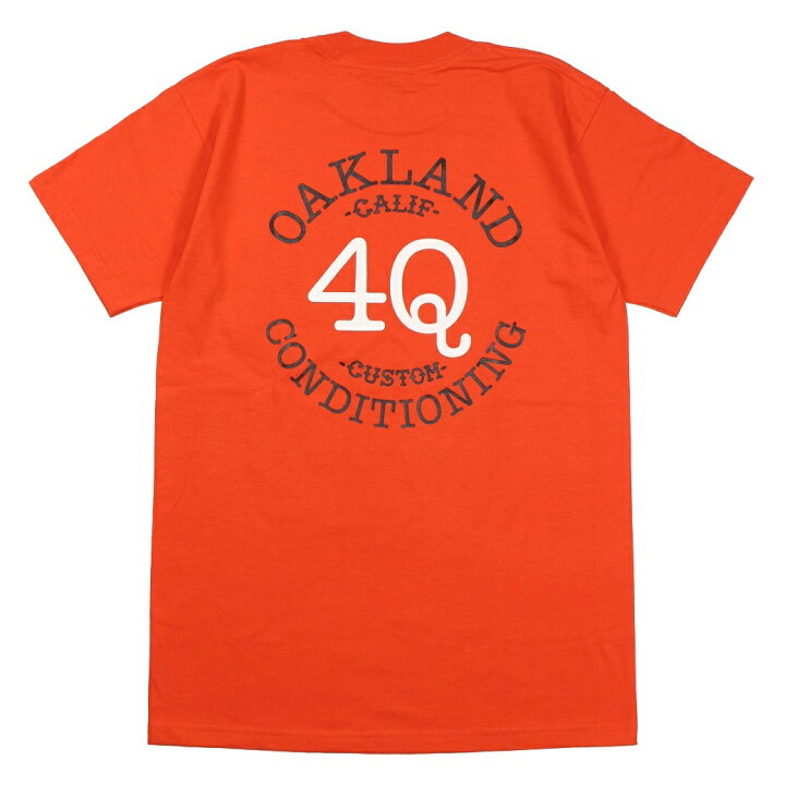 楽天市場】4Q CONDITIONING [-4Q LOGO S/S PKT TEE- ORANGE size.S,M,L 