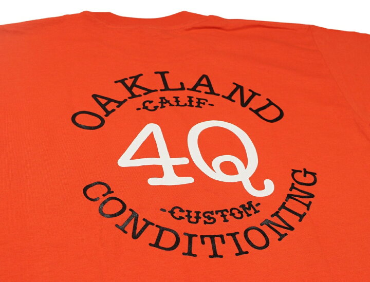 楽天市場】4Q CONDITIONING [-4Q LOGO S/S PKT TEE- ORANGE size.S,M,L 