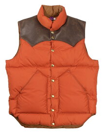 WAREHOUSE & CO. ["Lot 2188 ROCKY MOUNTAIN × WAREHOUSE NYLON DOWN VEST" ブリック size.36,38,40,42,44]