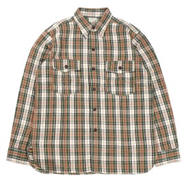WAREHOUSE & CO. ["Lot 3022 FLANNEL SHIRTS WITH CHINSTRAP H柄 ONE WASH" サーモン size.S,M,L,XL]