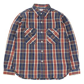 WAREHOUSE & CO. ["Lot 3104 FLANNEL SHIRTS C柄 ONE WASH" ネイビー size.S,M,L,XL]