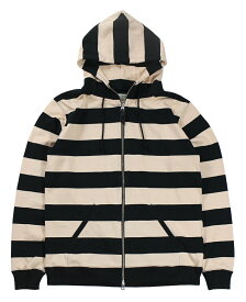 WESTRIDE [-HEAVY BORDER HOODIE- BLK×CRM size.34,36,38,40,42,44]