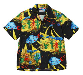 SUN SURF × Mister Freedom [“ROCK ’N’ ROLL” FLYING SAUCERS Lot No. SC39251 YEL size.S,M,L,XL]