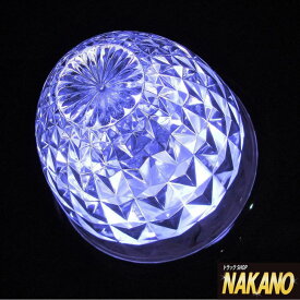 【LED 激Gマーカー DC 12V/24V共用(クリアレンズ/ホワイトLED)】激光ユニット入りNAKANOオリジナルマーカー　レンズ＆ユニットのWレンズで超反射！　180°照射で驚異の明るさ♪　バスマーカーランプ/サイドマーカー/カットレンズ/プラ製/プラスチックレンズ/透明色/白色