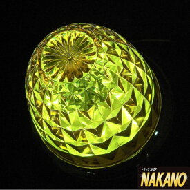 【LED 激Gマーカー DC 12V/24V共用(イエローレンズ/ホワイトLED)】激光ユニット入りNAKANOオリジナルマーカー　レンズ＆ユニットのWレンズで超反射！　180°照射で驚異の明るさ♪　バスマーカーランプ/サイドマーカー/カットレンズ/プラ製/プラスチックレンズ/黄色/白色