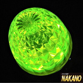 【LED 激Gマーカー DC 12V/24V共用(蛍光イエローレンズ/ホワイトLED)】激光ユニット入りNAKANOオリジナルマーカー　レンズ＆ユニットのWレンズで超反射！　180°照射で驚異の明るさ♪　バスマーカーランプ/サイドマーカー/カットレンズ/プラ製/プラスチックレンズ//白色