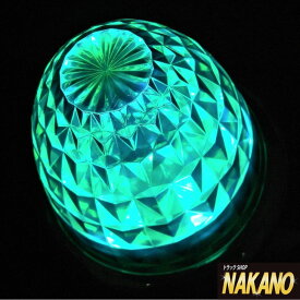 【LED 激Gマーカー DC 12V/24V共用(グリーンレンズ/ホワイトLED)】激光ユニット入りNAKANOオリジナルマーカー　レンズ＆ユニットのWレンズで超反射！　180°照射で驚異の明るさ♪　バスマーカーランプ/サイドマーカー/カットレンズ/プラ製/プラスチックレンズ/緑色/白色