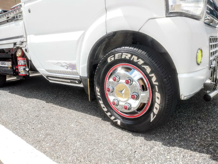 楽天市場】軽トラ用 DXホイルカバー 12インチ＆星型ナットカバーセット 