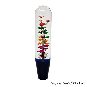 水中花 シフトノブ ブルー 200mm×40mmΦ 12×1.75 ST-322 大型トラック/4tトラック/マニュアルシフト車/MT車MT車ニュアルシフト車/MT車車/MT車車/MT車