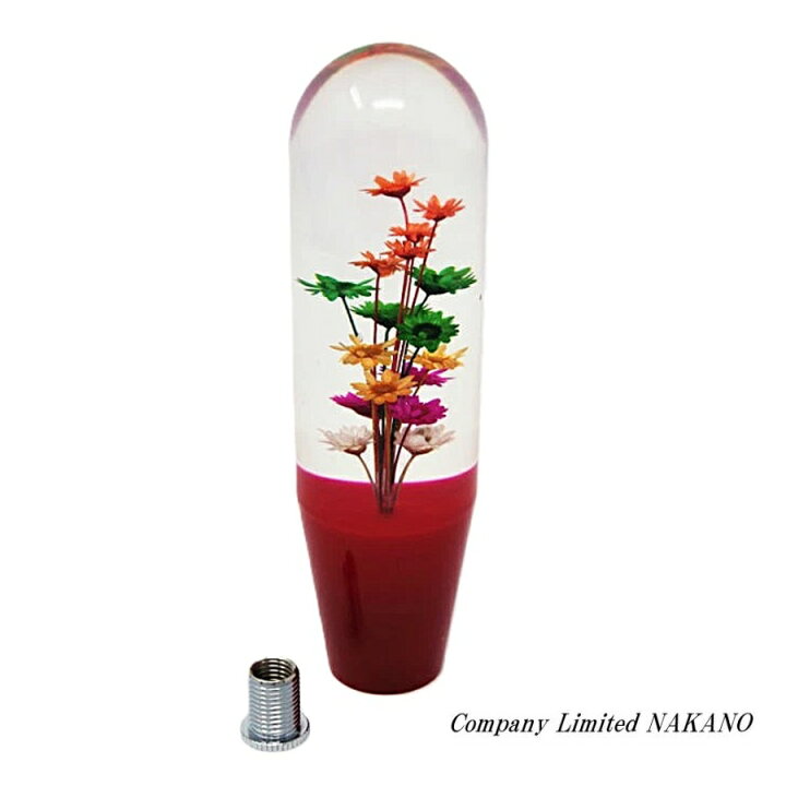 楽天市場】水中花 シフトノブ レッド 150mm×40mmΦ 10/12×1.25 ST-317 