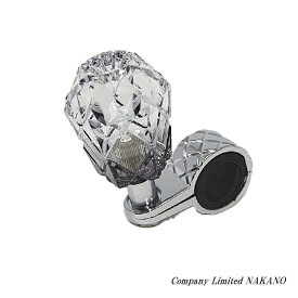 トラック用 ハンドルスピンナー 雅 クリア/ブラック MI-SP-BK ベアリング内臓 /大型車/4t車/2t車/軽トラック/乗用車/操作補助/車庫入れ/片手運転