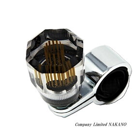トラック用 ハンドルスピンナー 8角 スモーク/ゴールドライン PR-157N