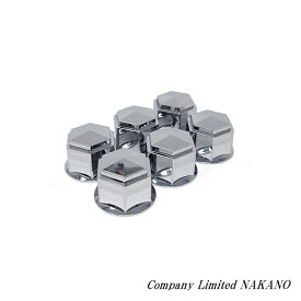 トラック用 ナットキャップ 6ヶ入 角型 500576 ABSクロームメッキ 41mm×39mm　/ナットカバー