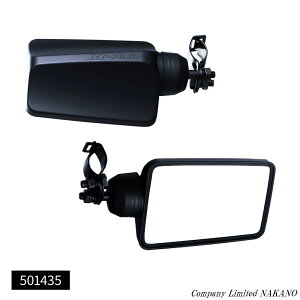 トラック用 バックショットミラー フジ ブラック ショートステー 501435 ステンレス 平面ミラー/大型車/4t車/後方安全対策ミラー/サイドミラー/鏡/JETinoue